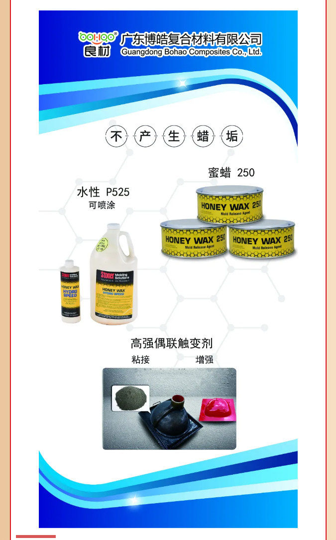 第26屆復材展廣東博皓熱推產(chǎn)品：美國Stoner脫模劑、高強偶聯(lián)觸變劑